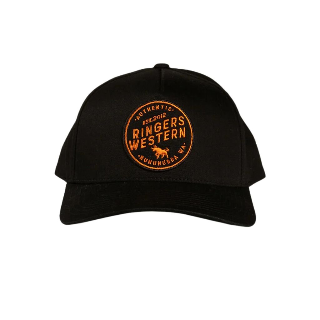 RINGERS WESTERN RYE BASEBALL CAP BLACK - The Work Pit