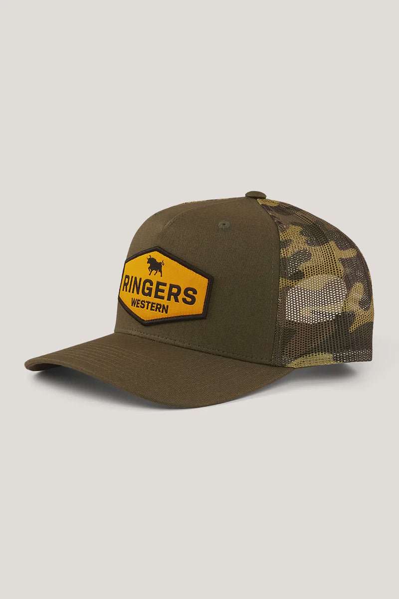 RINGERS WESTERN SCOTTY TRUCKER CAP - MILITARY - The Work Pit