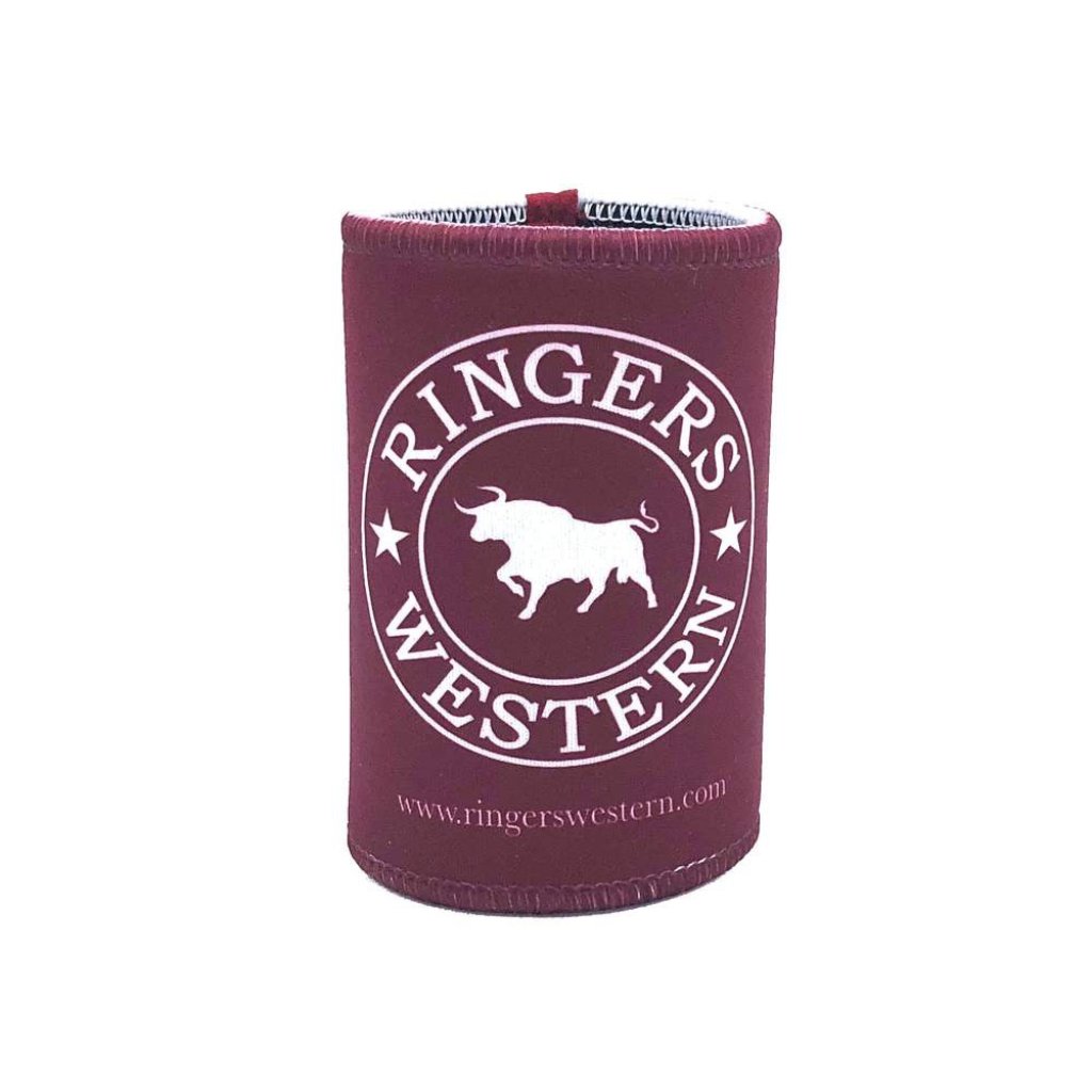 RINGERS WESTERN SIGNATURE BULL STUBBY COOLER BURGUNDY - The Work Pit