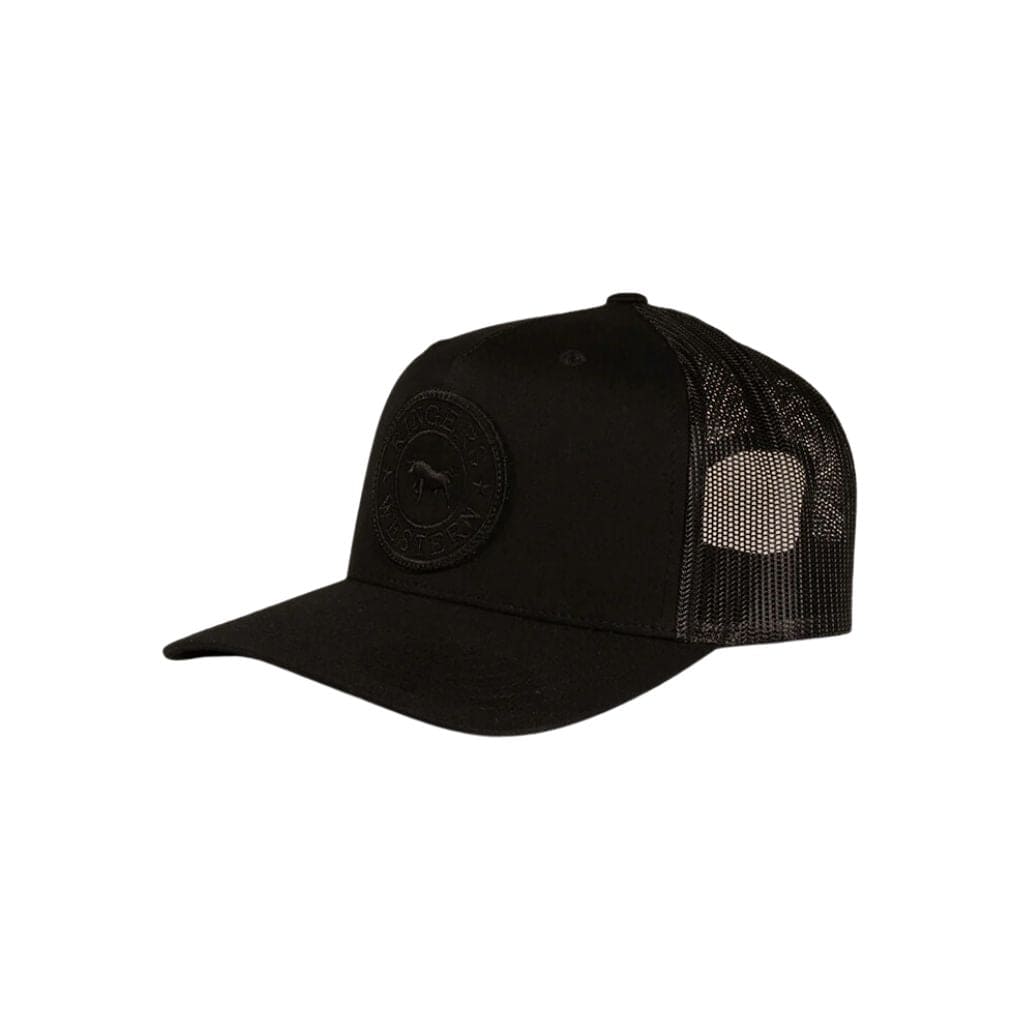 RINGERS WESTERN SIGNATURE BULL TRUCKER CAP BLACK / BLACK - The Work Pit