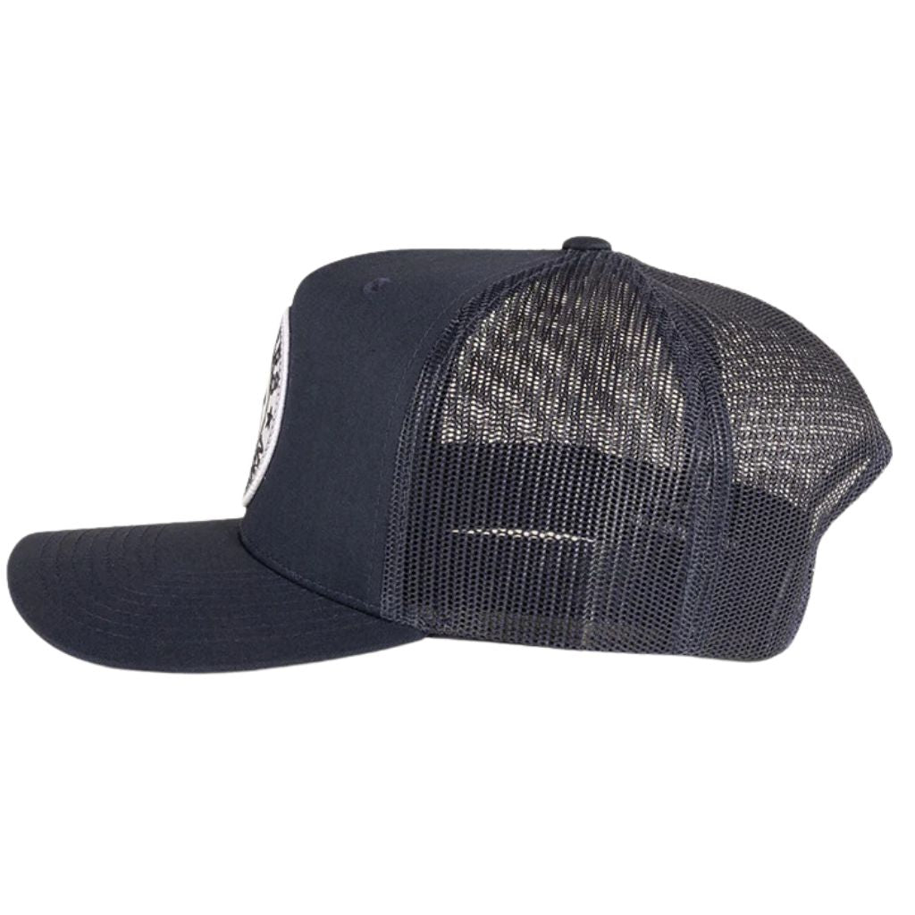 RINGERS WESTERN SIGNATURE BULL TRUCKER CAP NAVY / NAVY WHITE - The Work Pit