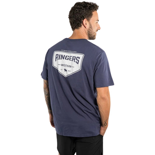 RINGERS WESTERN SQUADRON MENS LOOSE FIT T - SHIRT WASHED NAVY - The Work Pit