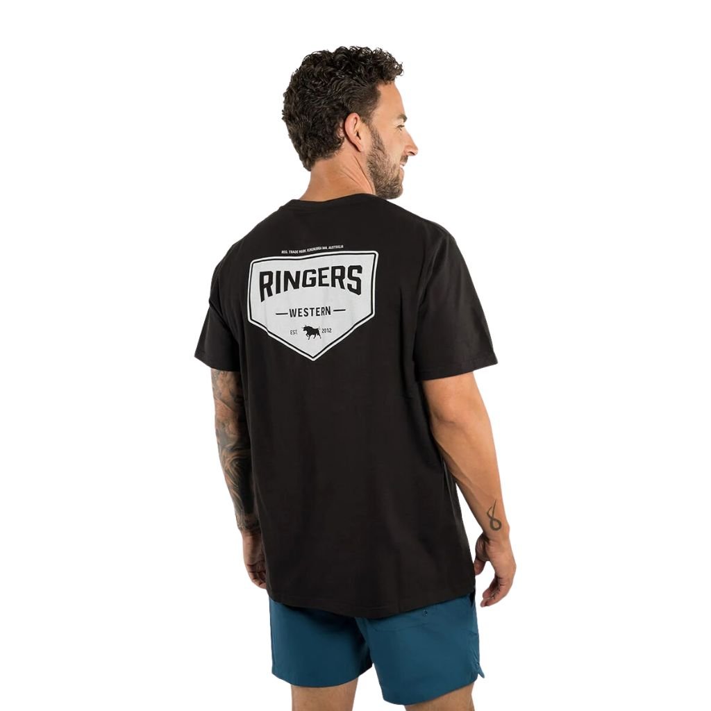 RINGERS WESTERN SQUADRON MENS LOOSE FIT TEE BLACK - The Work Pit