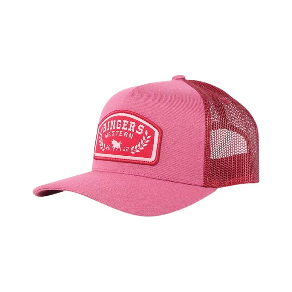 RINGERS WESTERN WHEATBELT WOOL TRUCKER CAP - DUSTY ROSE - The Work Pit