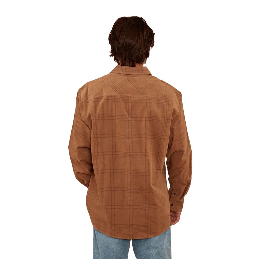 RINGERS WESTERN WYATT MENS CORDUROY SHIRT TOFFEE - The Work Pit