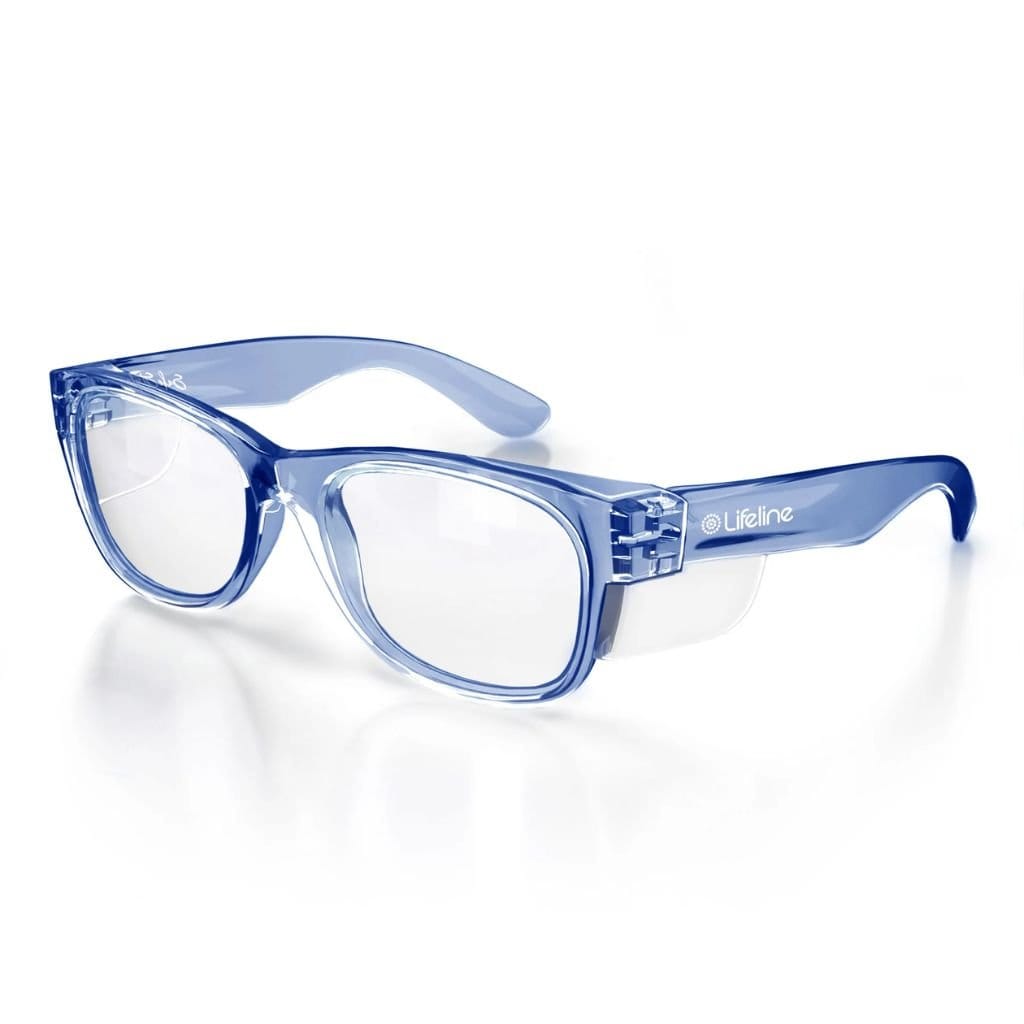 SAFESTYLE CLASSICS BLUE FRAME/CLEAR LENS - The Work Pit