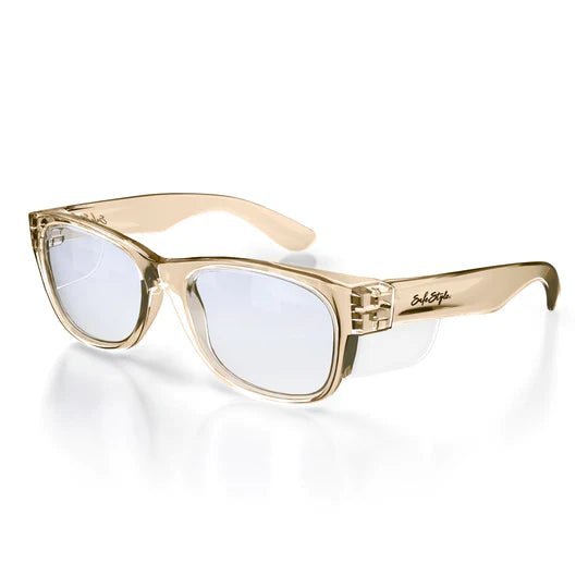 SAFESTYLE CLASSICS CHAMPAGNE FRAME/BLUE LIGHT LENS - The Work Pit