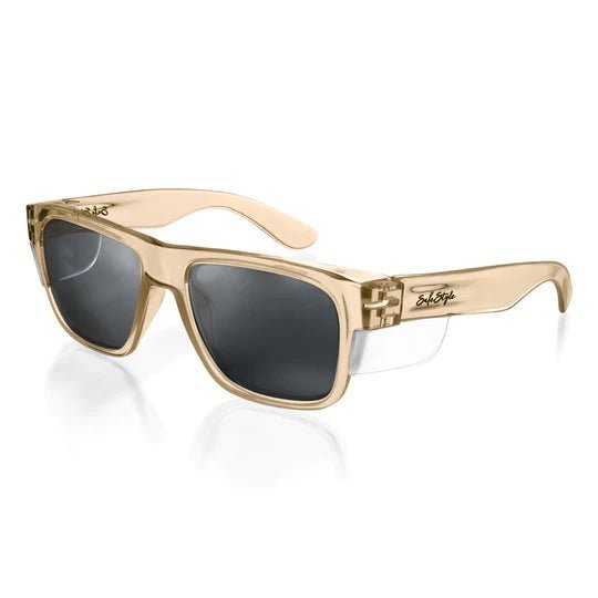 SAFESTYLE FUSIONS CHAMPAGNE FRAME/POLARISED LENS - The Work Pit