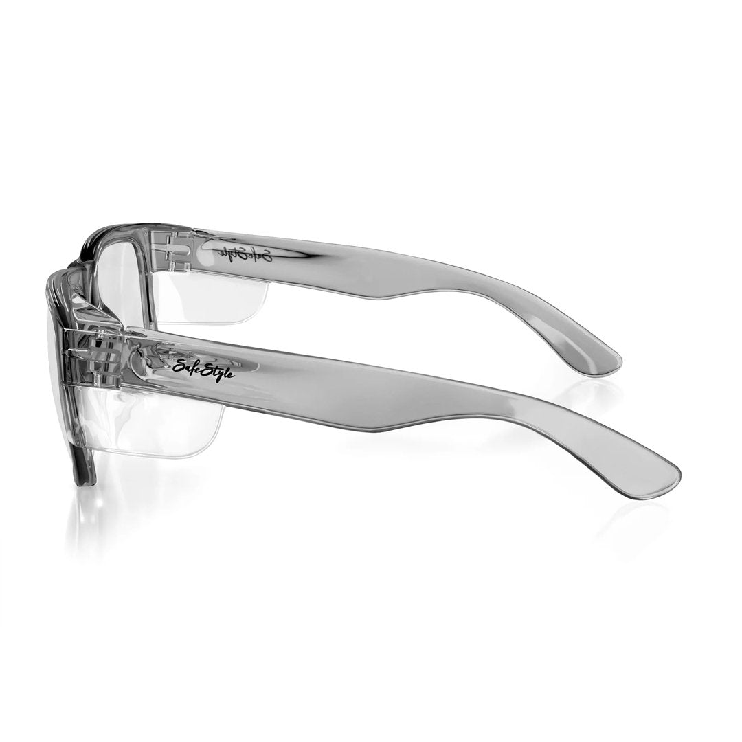 SAFESTYLE FUSIONS GRAPHITE FRAME/CLEAR LENS UV400 - The Work Pit