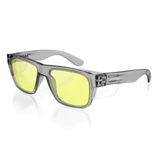 SAFESTYLE FUSIONS GRAPHITE FRAME/YELLOW LENS - The Work Pit