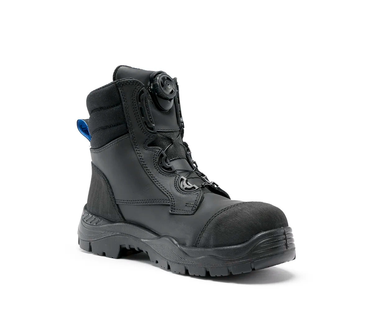 STEEL BLUE TORQUAY WATER RESISTANT COMPOSITE SPINFX BOA LACE BOOTS - BLACK - The Work Pit