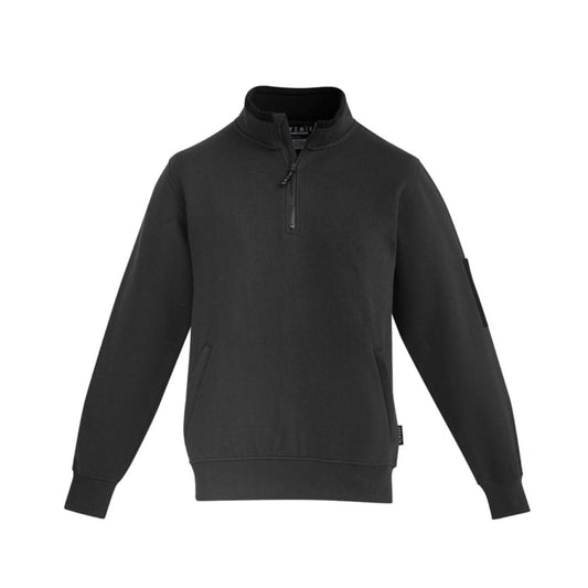 SYZMIK 1/4 ZIP FLEECE PULLOVER - CHARCOAL - The Work Pit