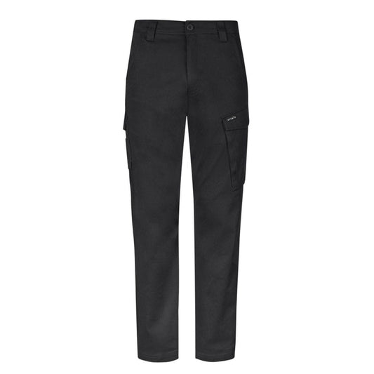 SYZMIK MENS STRETCH CARGO PANT - BLACK - The Work Pit