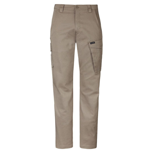 SYZMIK MENS STRETCH CARGO PANT - KHAKI - The Work Pit