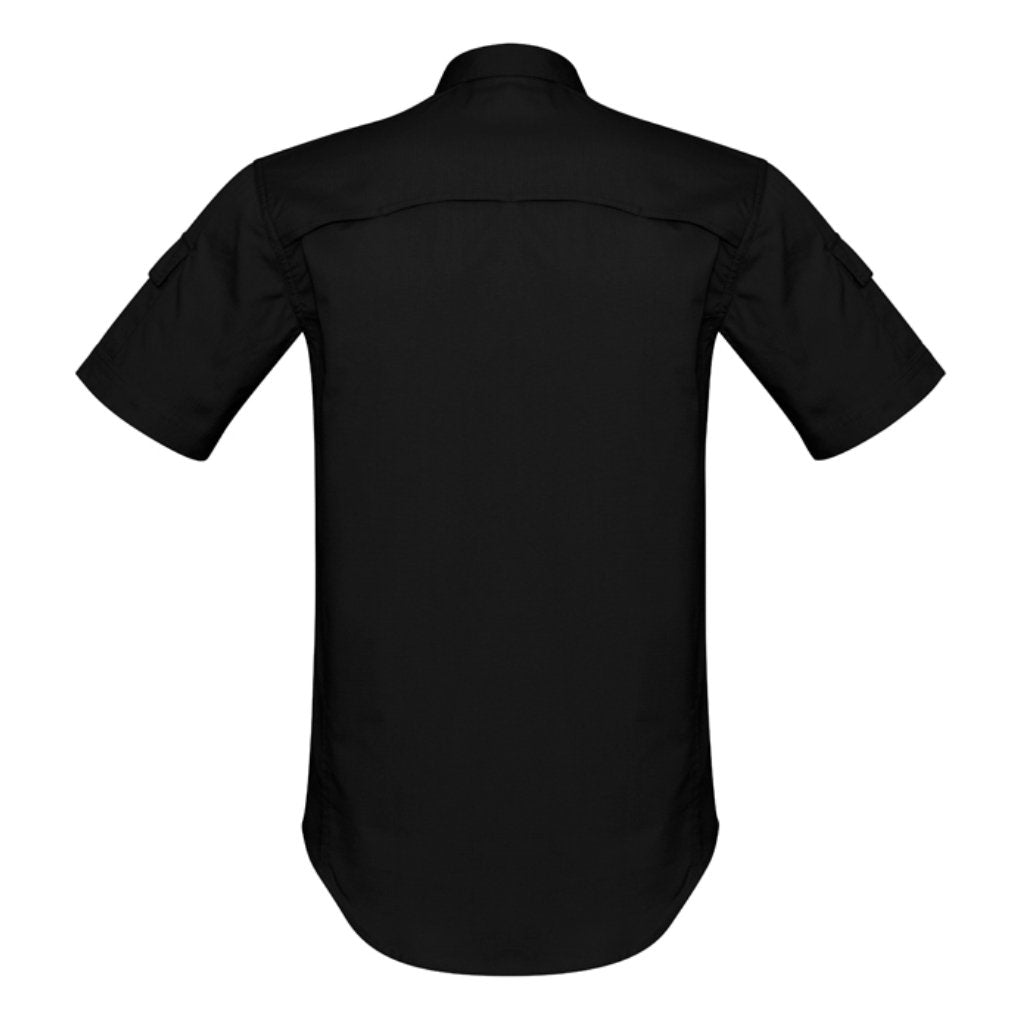 SYZMIK RIP STOP SHORT SLEEVE SHIRT - BLACK - The Work Pit