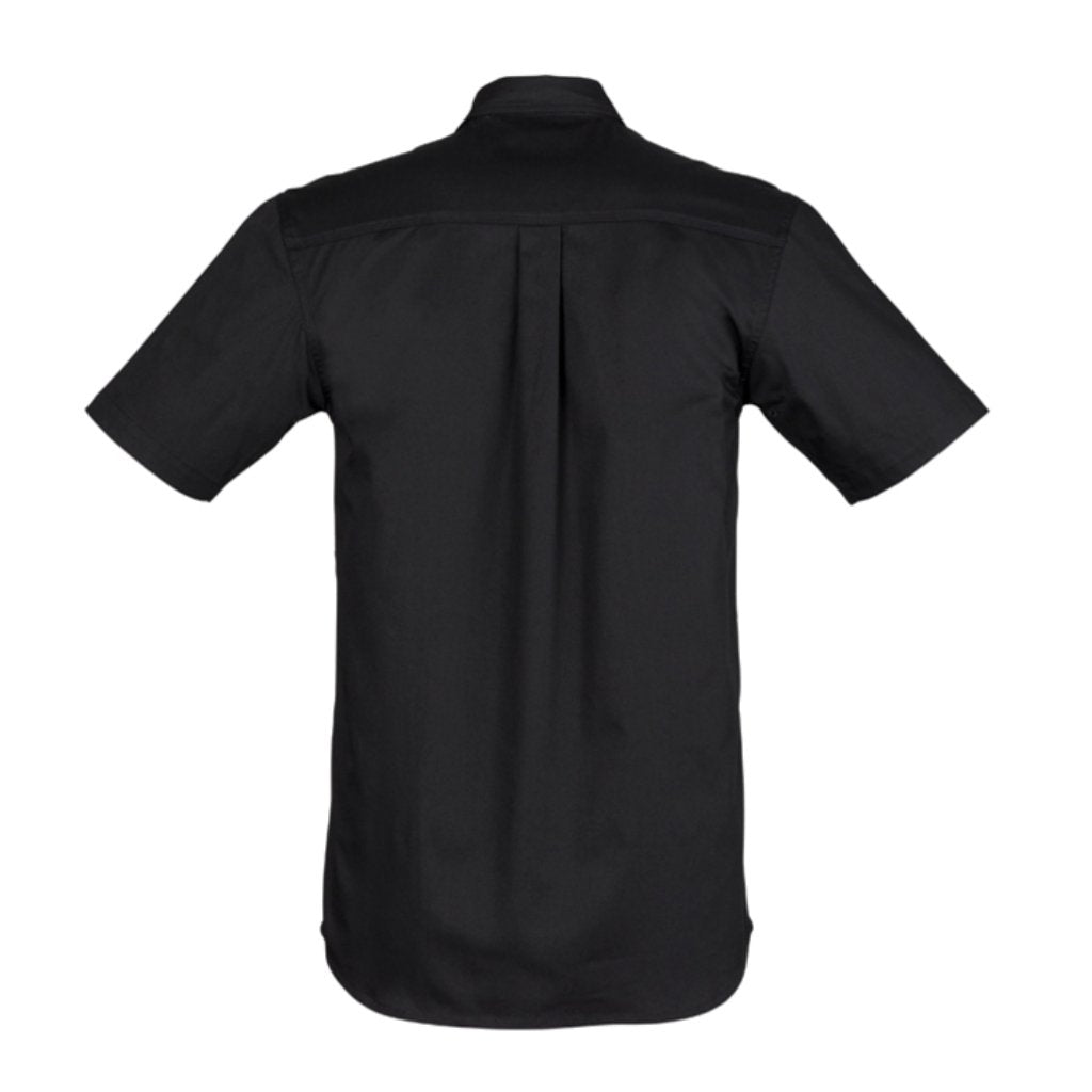 SYZMIK TRADIE LIGHT WEIGHT SHORT SLEEVE SHIRT - BLACK - The Work Pit