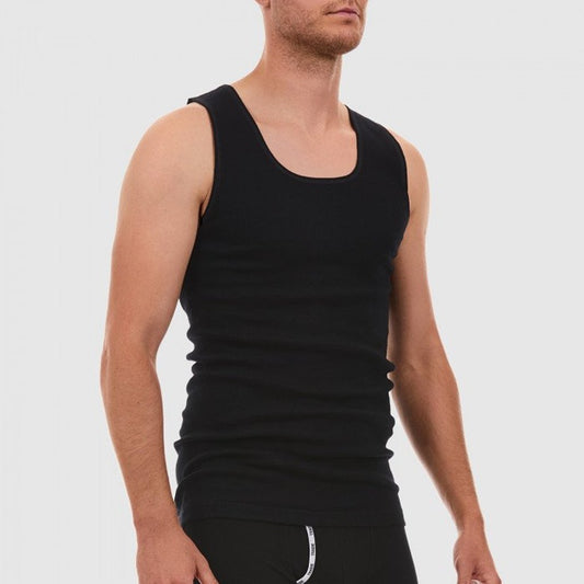 TRADIE MENS SINGLET BLACK - The Work Pit