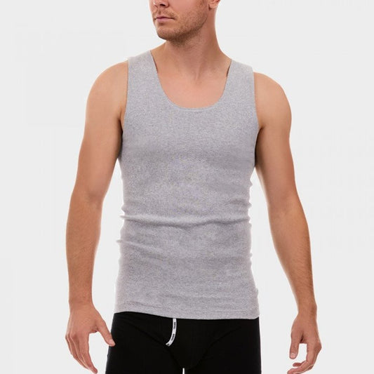 TRADIE MENS SINGLET GREY - The Work Pit