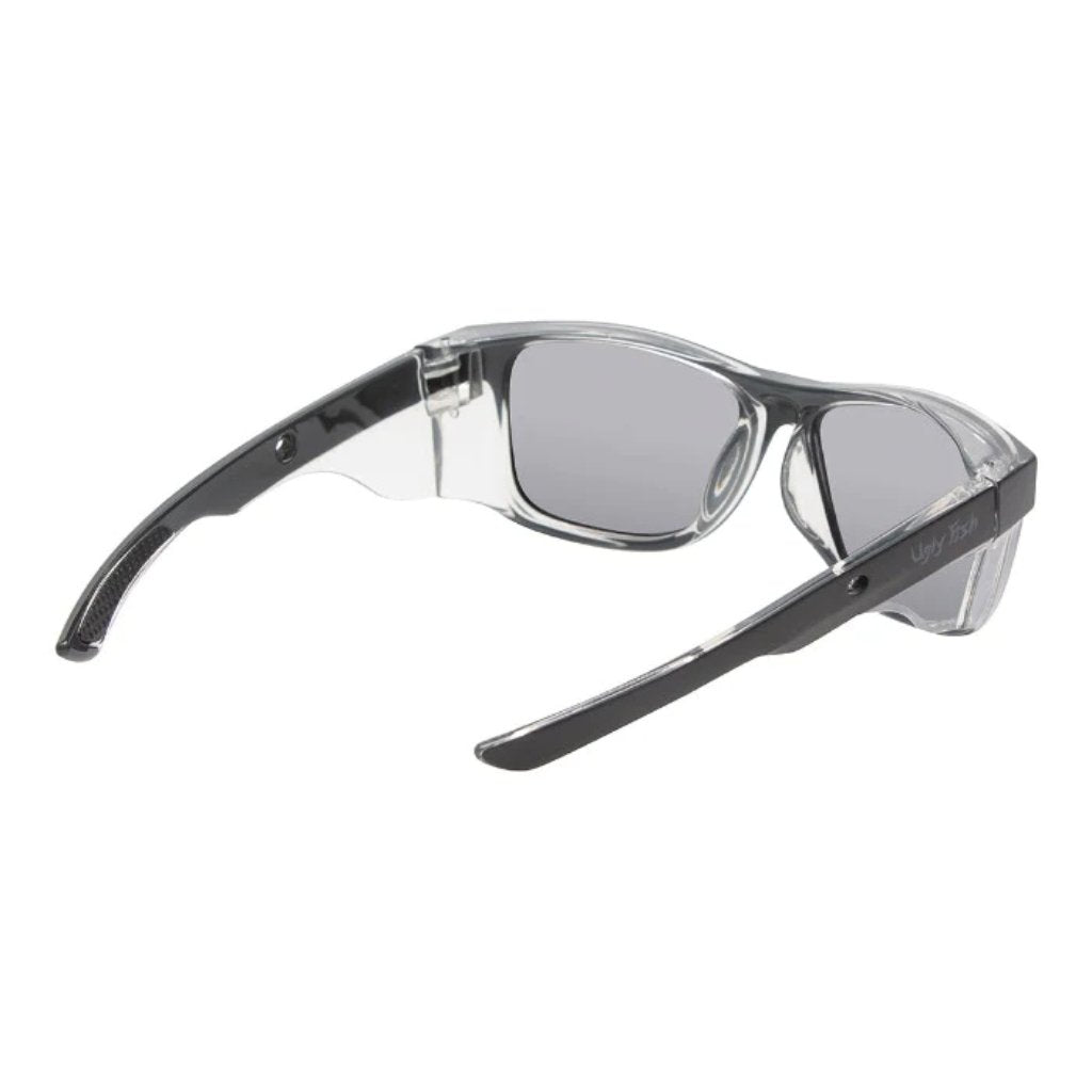 UGLY FISH - SPARKIE POLARISED SAFETY SUNGLASSES RSP545RX - MATT BLACK FRAME/SMOKE LENS - The Work Pit