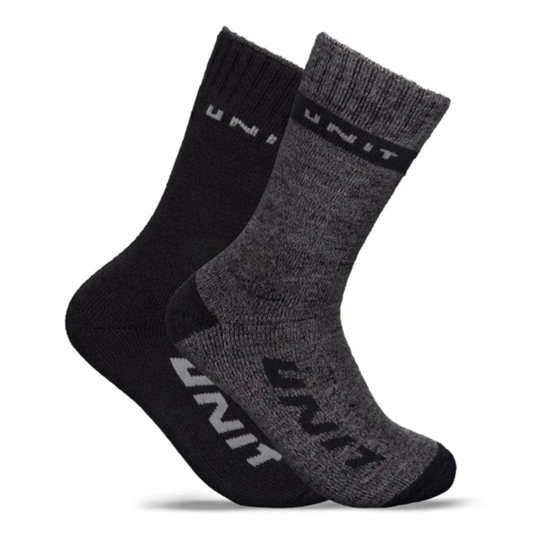 UNIT BAMBOO EXTRA THICK PREMIUM SOCKS 2PK MULTI - The Work Pit