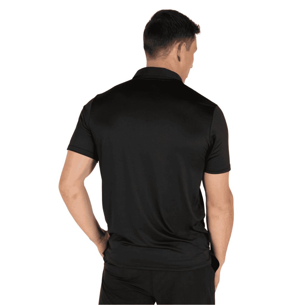 UNIT MENS ELITE FLEX POLO SHIRT BLACK - The Work Pit