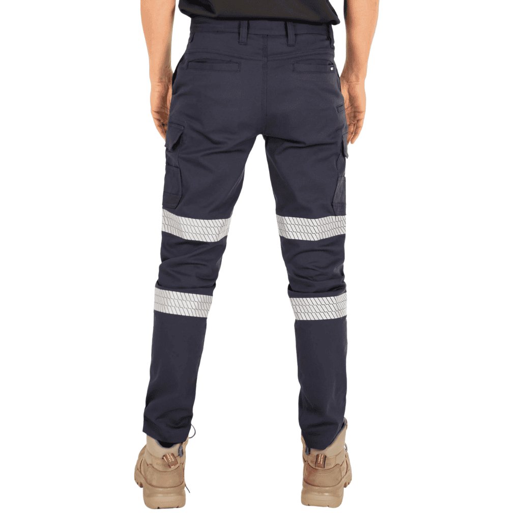 UNIT MENS STRIKE REFLECTIVE PANTS NAVY - The Work Pit