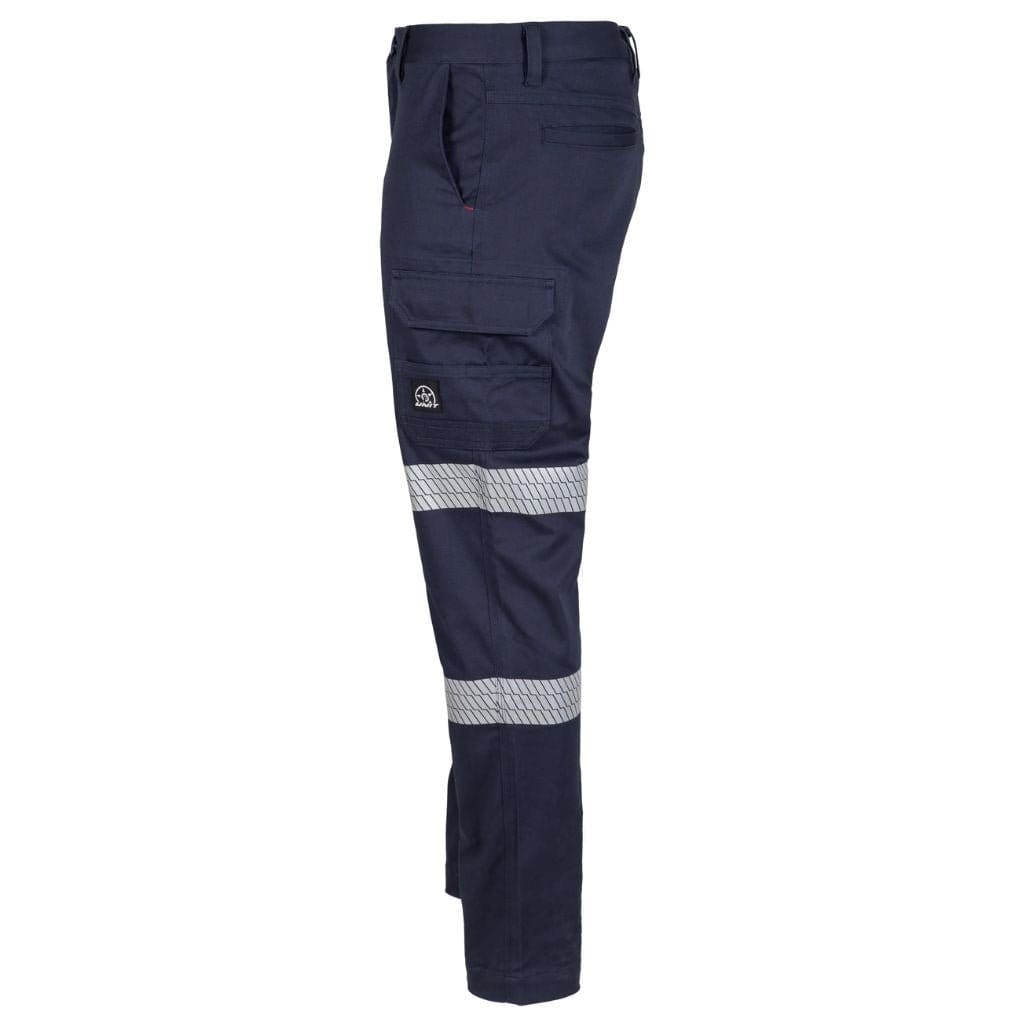 UNIT MENS STRIKE REFLECTIVE PANTS - NAVY - The Work Pit