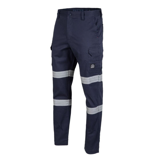 UNIT MENS STRIKE REFLECTIVE PANTS - NAVY - The Work Pit