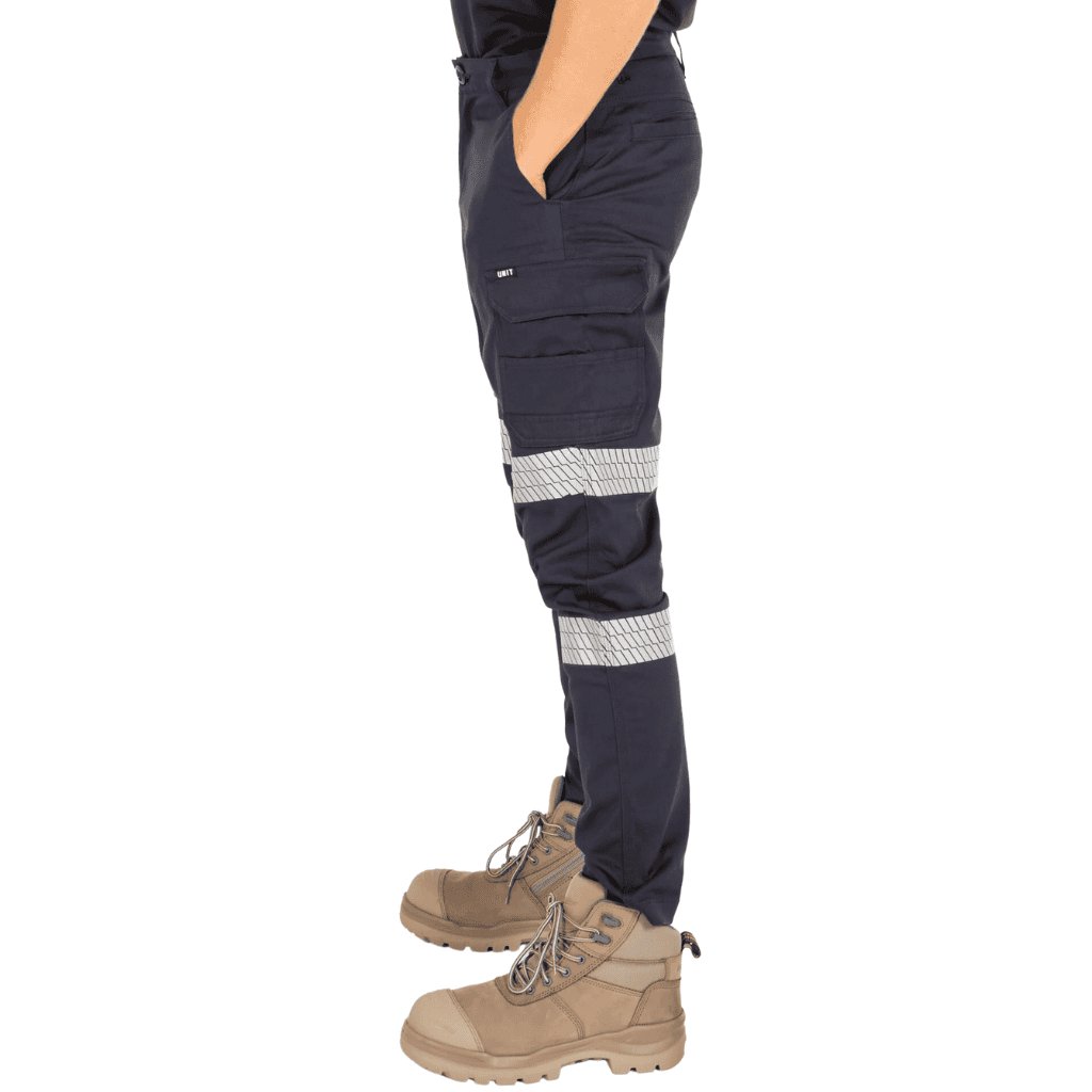 UNIT MENS STRIKE REFLECTIVE PANTS NAVY - The Work Pit