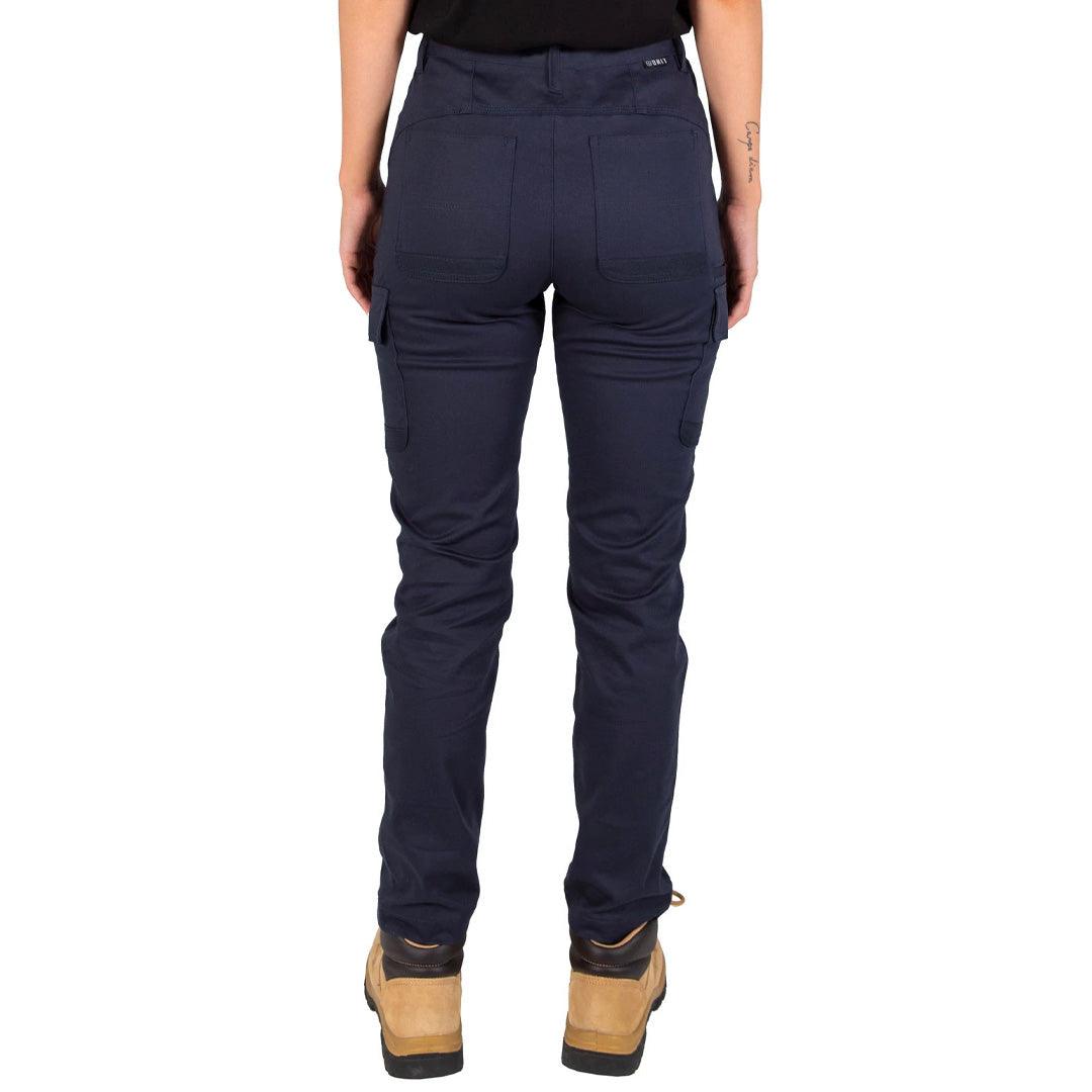 UNIT WOMENS STAPLE CARGO PANTS - NAVY - The Work Pit