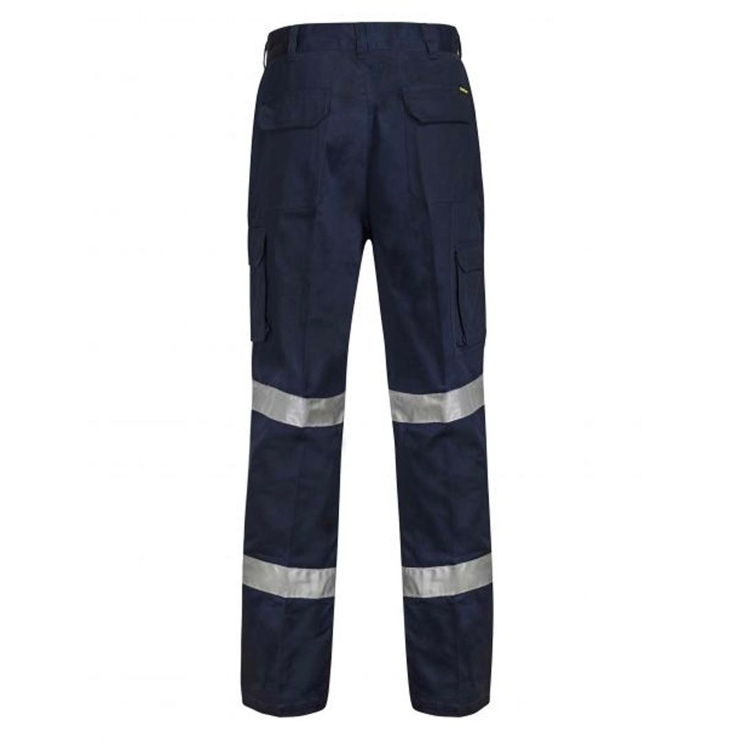 WORKCRAFT MIDWEIGHT MODERN FIT CARGO LONG PANTS NAVY - The Work Pit