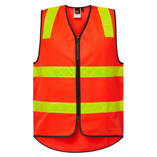 WORKCRAFT VIC ROADS ZIP SAFETY VEST - The Work Pit