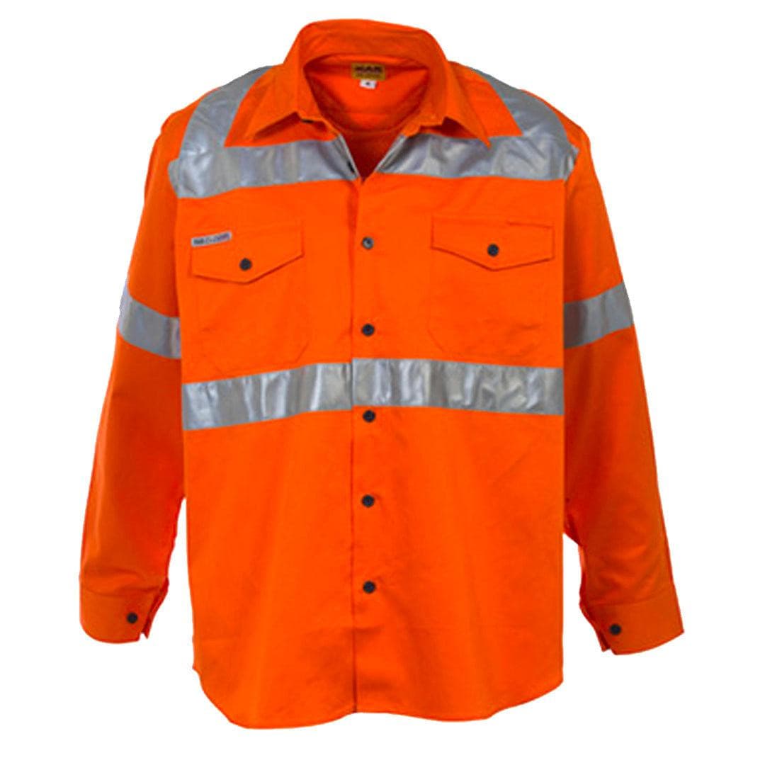 XAX MINDRIL HI - VIS LONGSLEEVE SHIRT - ORANGE - The Work Pit